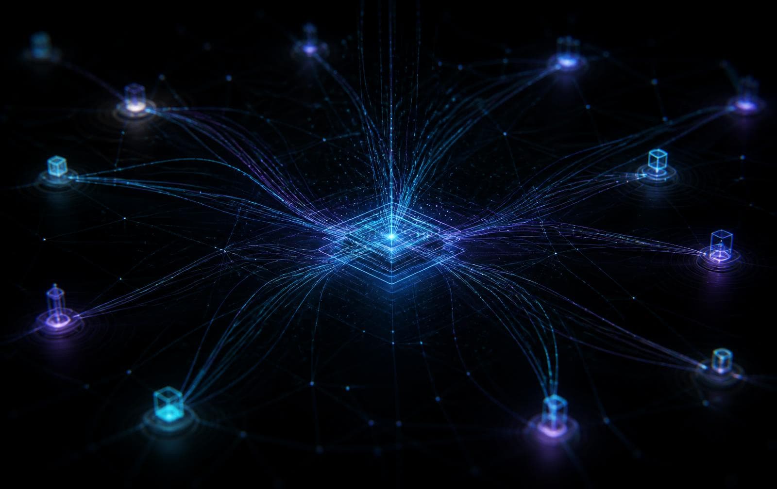 Abstract network of distributed agent devices and telemetry paths